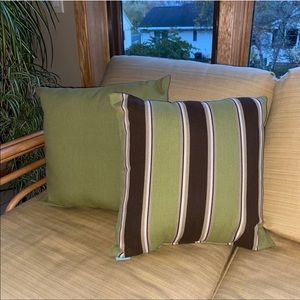 Target Home Outdoor Accent Pillows 16”x16 Set of 2